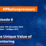 Image with all the information about the #Photonpreneurs Eposide 6